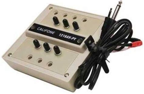 3.5mm audio junction box|Califone Headphone Junction Box with 3.5 mm Jack and Sockets .